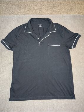 Club Monaco Dark Polo with White Trim